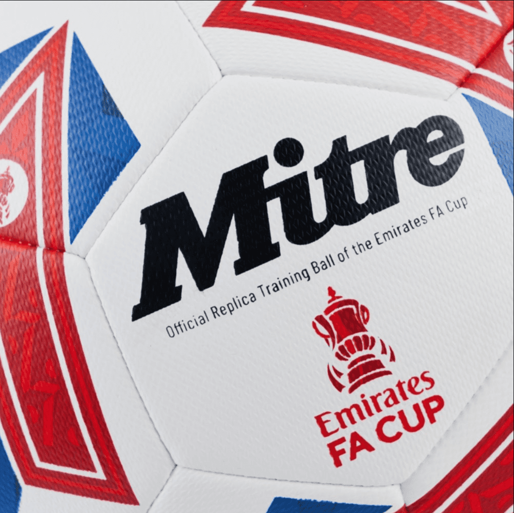 Mitre White Emirates FA Cup Training Football