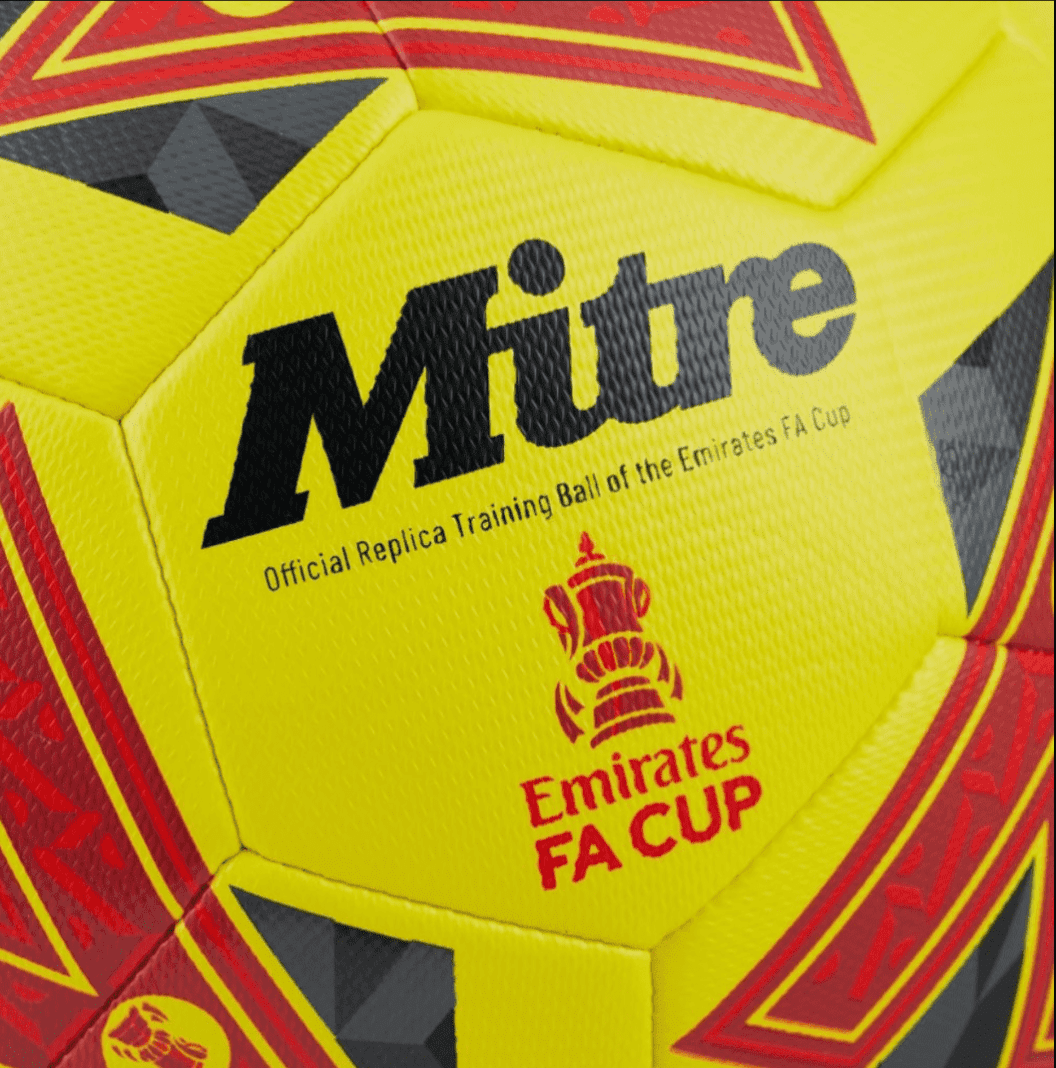 Mitre Yellow Emirates FA Cup Training Football 