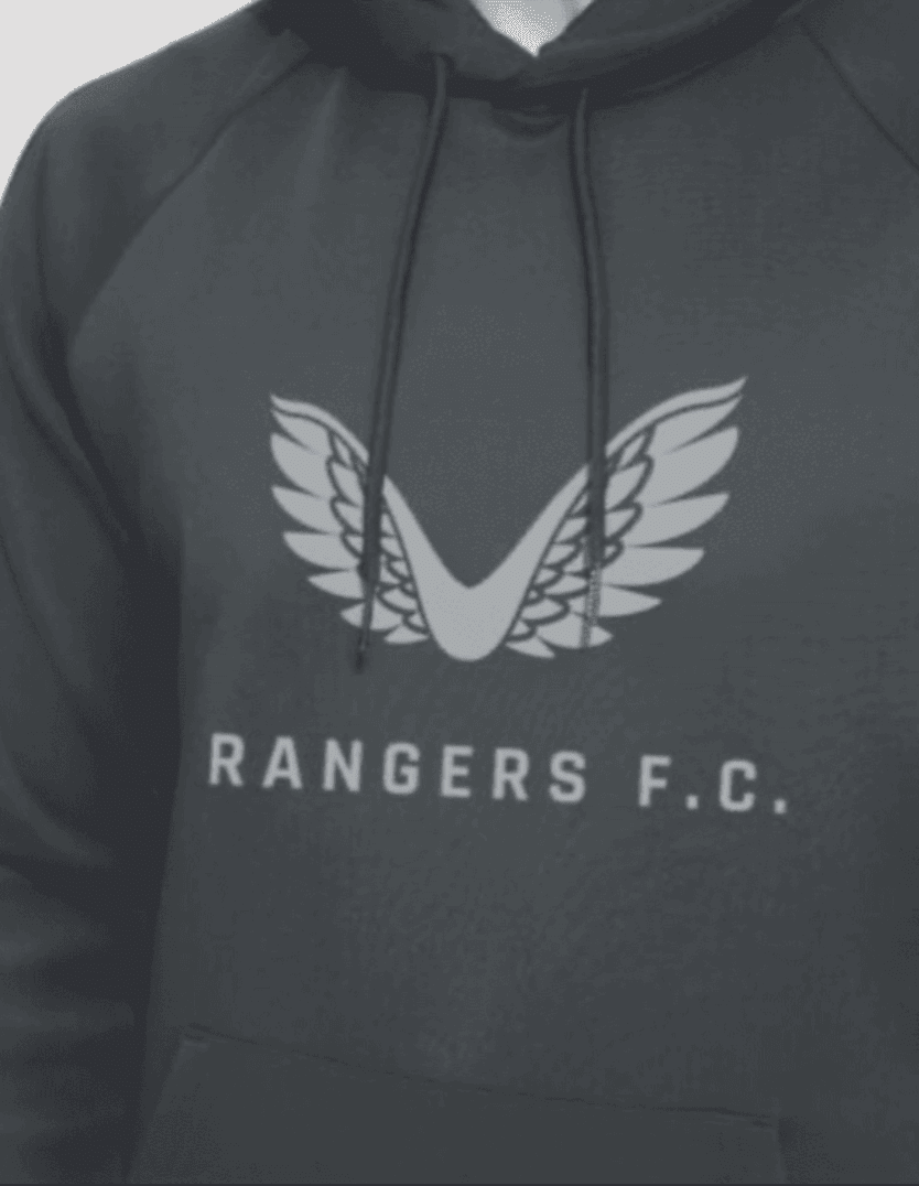 Rangers Football Grey Scuba Travel Hoodie